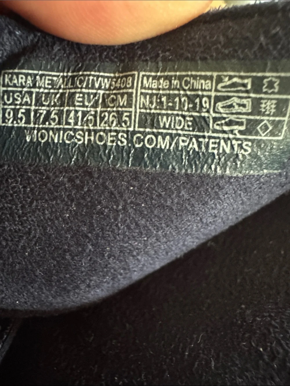 Vionic Kara Navy Crisscross Wedge Slides 9.5 EUC - Picture 7 of 7